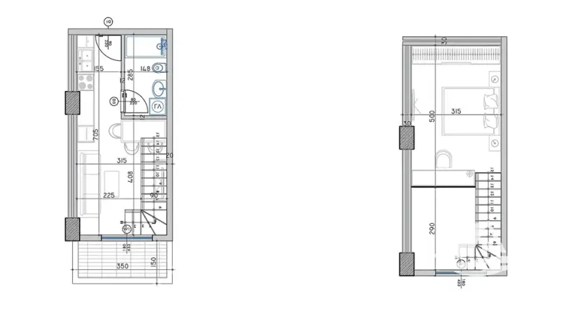Prodej bytu 2+kk, Qerret, Albánie, 44 m2
