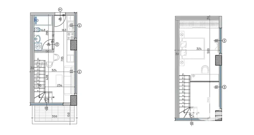 Prodej bytu 2+kk, Qerret, Albánie, 44 m2