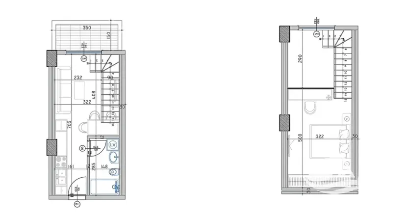 Prodej bytu 2+kk, Qerret, Albánie, 44 m2