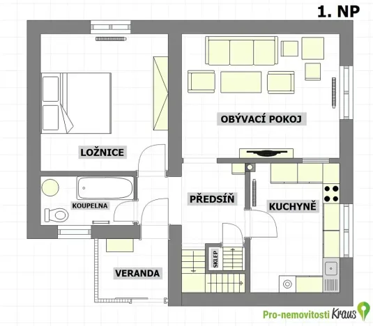 Prodej rodinného domu, Dobřív, 100 m2