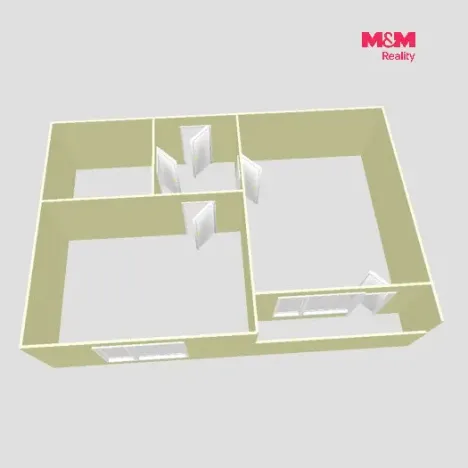 Pronájem bytu 1+1, Bechyně, Písecká, 36 m2