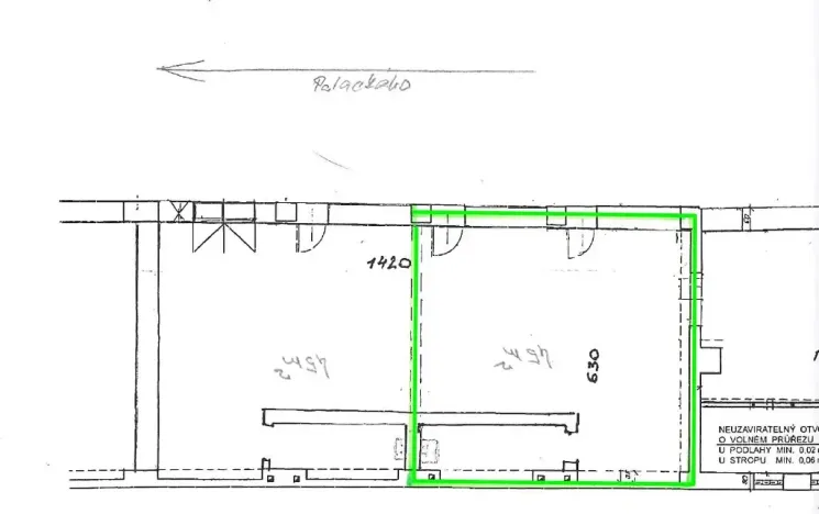 Pronájem obchodního prostoru, Brno, Palackého třída, 45 m2