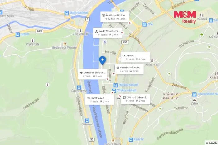 Prodej bytu 3+1, Ústí nad Labem - Střekov, Střekovské nábřeží, 67 m2