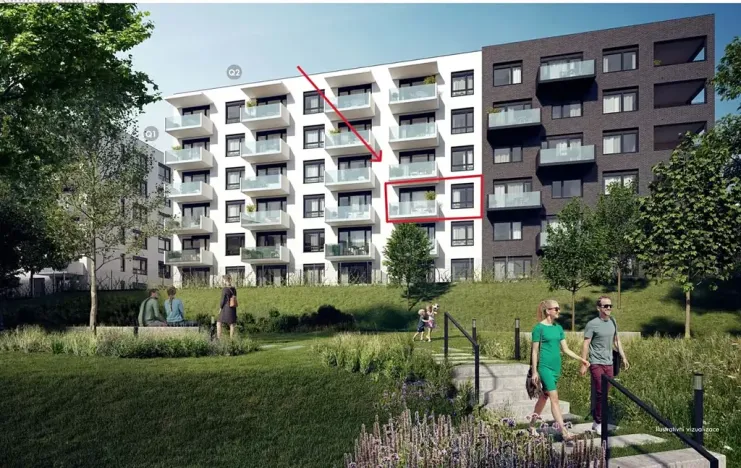 Prodej bytu 2+kk, Praha - Hlubočepy, Gollové, 51 m2