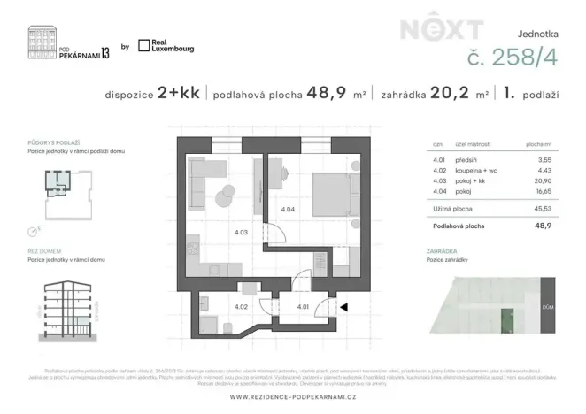 Prodej bytu 2+kk, Praha - Vysočany, Pod pekárnami, 49 m2