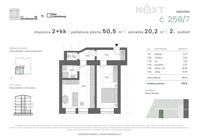 Prodej bytu 2+kk, Praha - Vysočany, Pod pekárnami, 50 m2