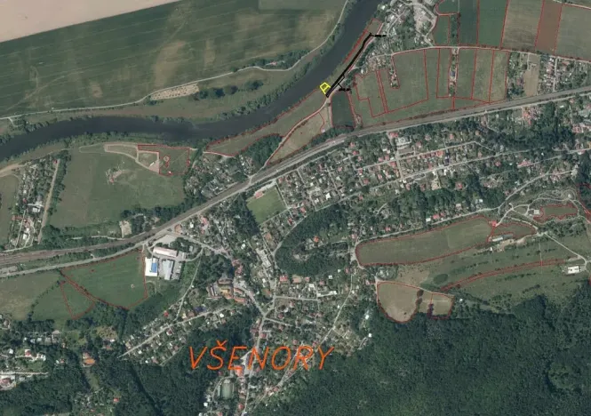Prodej pozemku, Všenory, 782 m2