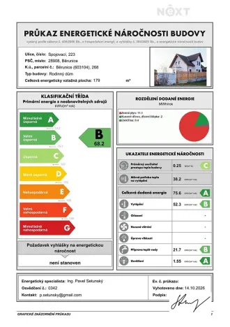 Prodej rodinného domu, Běrunice, Spojovací, 140 m2