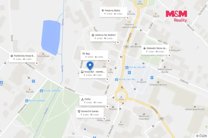 Pronájem bytu 3+1, Nový Bor, Tržní náměstí, 85 m2