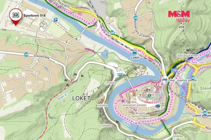 Prodej bytu 2+1, Loket, Sportovní, 59 m2