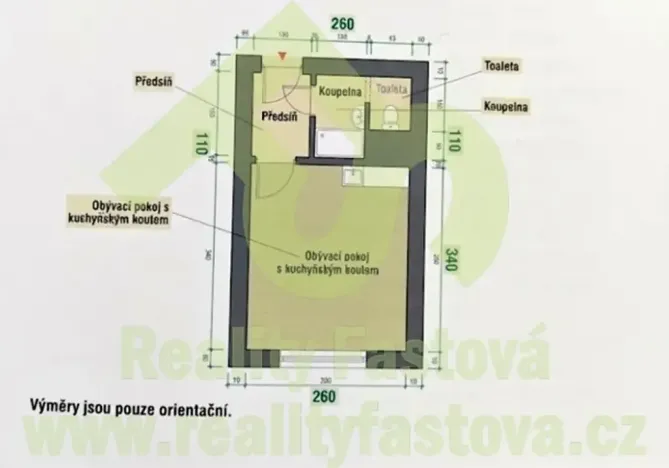 Prodej bytu 1+kk, Horní Bříza, U Vrbky, 23 m2