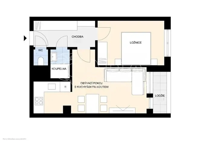 Prodej bytu 2+kk, Praha - Chodov, Podjavorinské, 43 m2
