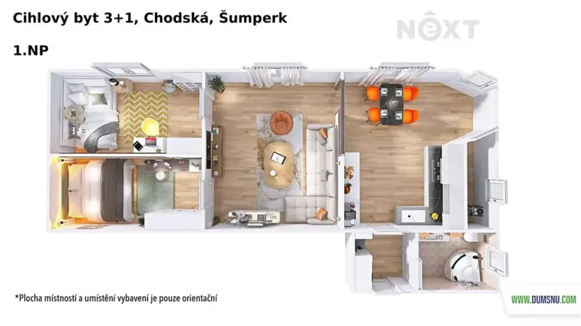 Prodej bytu 3+1, Šumperk, Chodská, 70 m2