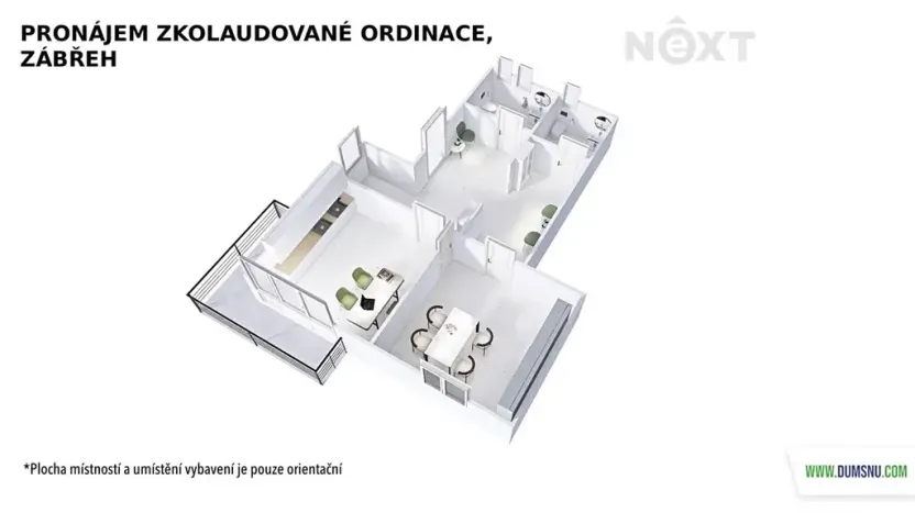 Pronájem ordinace, Zábřeh, Ladislava Fialy, 16 m2