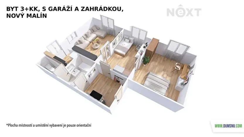 Prodej bytu 3+kk, Nový Malín, 65 m2