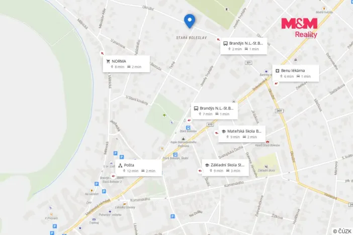 Pronájem bytu 2+kk, Brandýs nad Labem-Stará Boleslav - Stará Boleslav, Josefa Truhláře, 57 m2