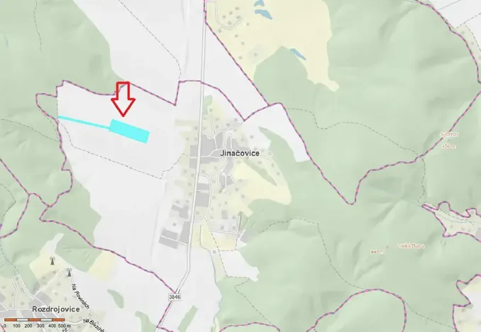 Prodej pole, Jinačovice, 40066 m2