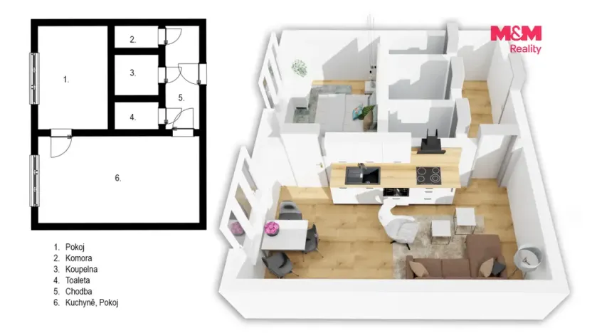 Prodej bytu 2+kk, Třinec - Lyžbice, Seifertova, 30 m2