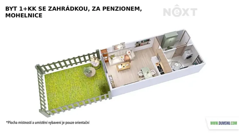Pronájem bytu 1+kk, Mohelnice, Za Penzionem, 27 m2