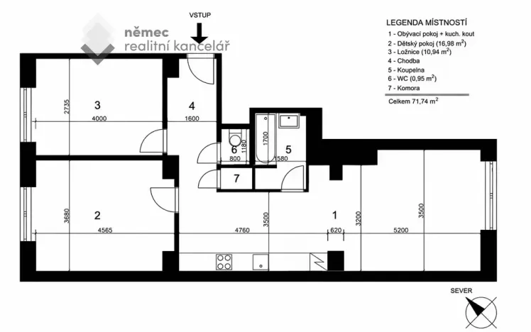 Prodej bytu 3+kk, Praha - Libeň, V mezihoří, 75 m2
