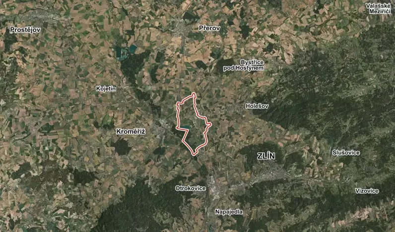 Prodej pole, Hulín, 988 m2