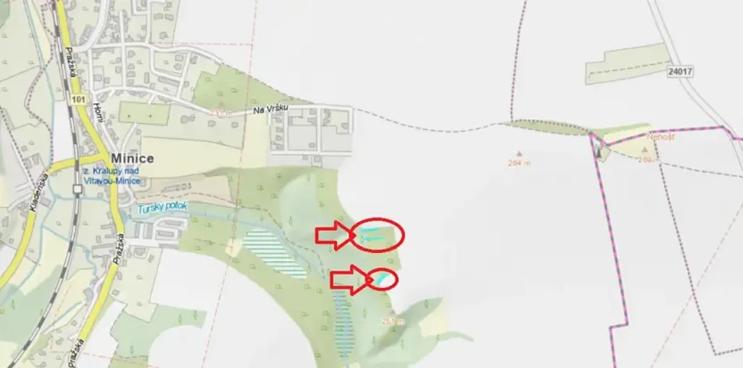 Prodej lesa, Kralupy nad Vltavou, 559 m2