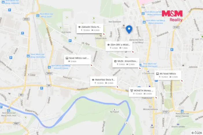 Prodej bytu 3+1, Nové Město nad Metují, Malecí, 57 m2