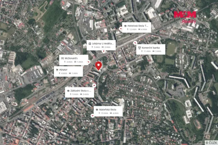 Prodej bytu 1+kk, Teplice - Trnovany, U Vlastního krbu, 19 m2