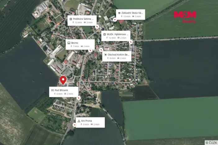 Pronájem rodinného domu, Bezno, Na Výsluní, 92 m2