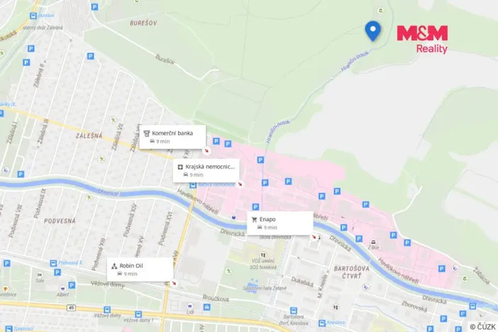 Prodej pozemku pro bydlení, Zlín, Štákovy Paseky, 1561 m2