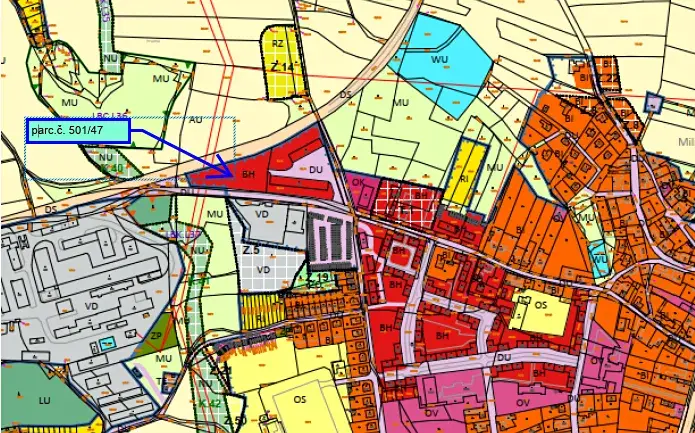 Prodej pozemku pro bydlení, Milín, Nádražní, 5145 m2