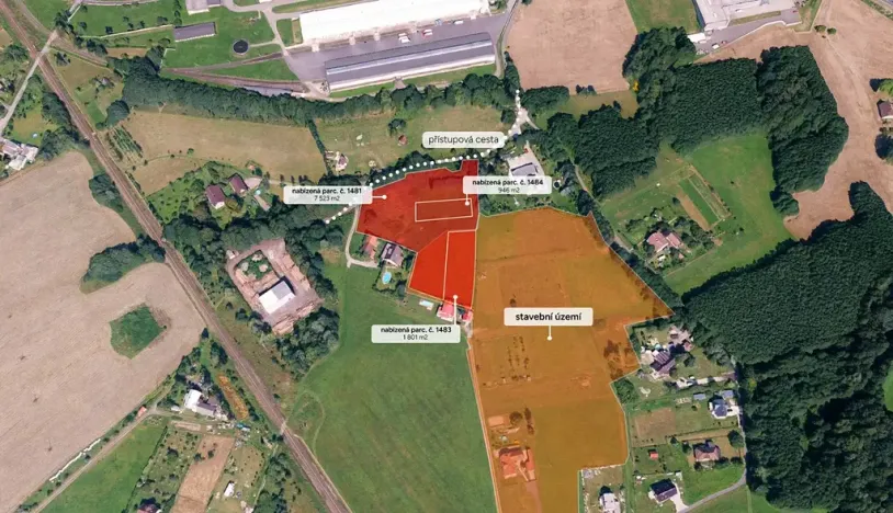 Prodej pozemku pro bydlení, Hnojník, 10270 m2