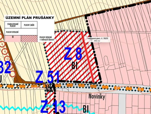Prodej pozemku pro bydlení, Prušánky, 496 m2