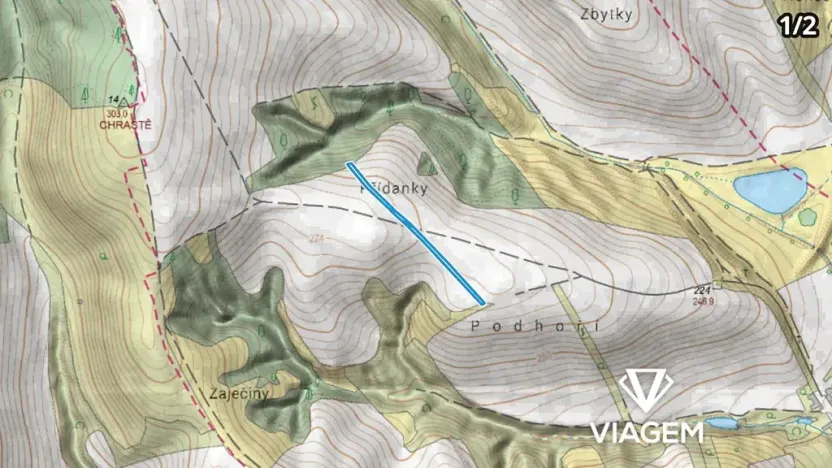 Prodej podílu pole, Jalubí, 458 m2