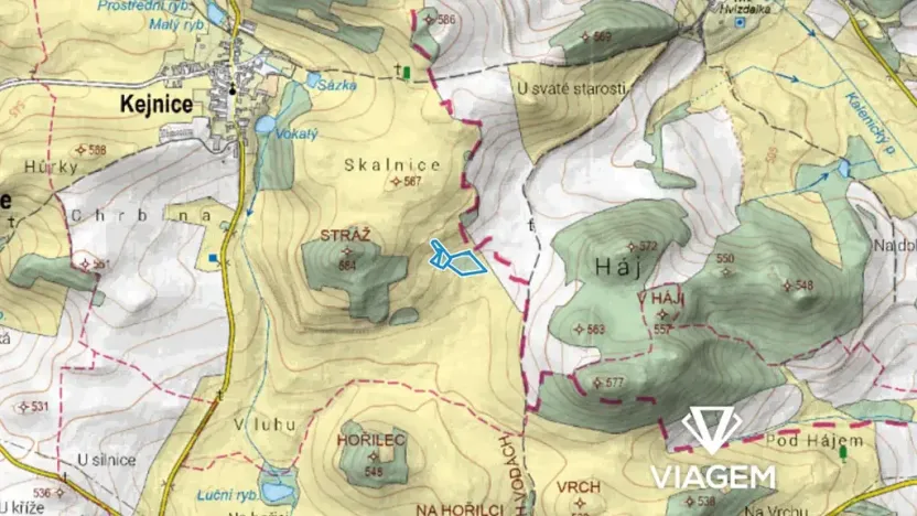 Prodej podílu pole, Kejnice, 1184 m2