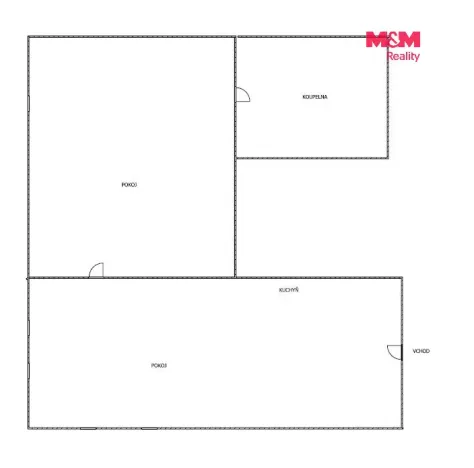 Pronájem bytu 1+1, Trutnov - Střední Předměstí, Novodvorská, 47 m2