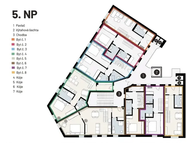 Prodej bytu 3+kk, Praha - Žižkov, Seifertova, 65 m2