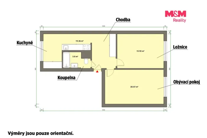 Pronájem bytu 2+1, Cheb, Do Zátiší, 63 m2
