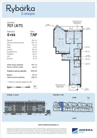 Prodej bytu 4+kk, Brno, Rybářská, 101 m2