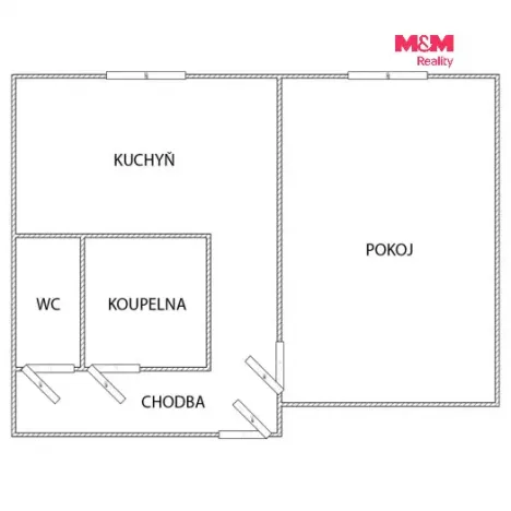 Pronájem bytu 1+1, Ostrava - Zábřeh, Volgogradská, 36 m2