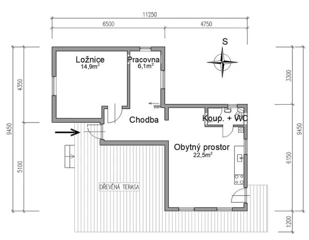 Prodej chaty, Březina, 54 m2