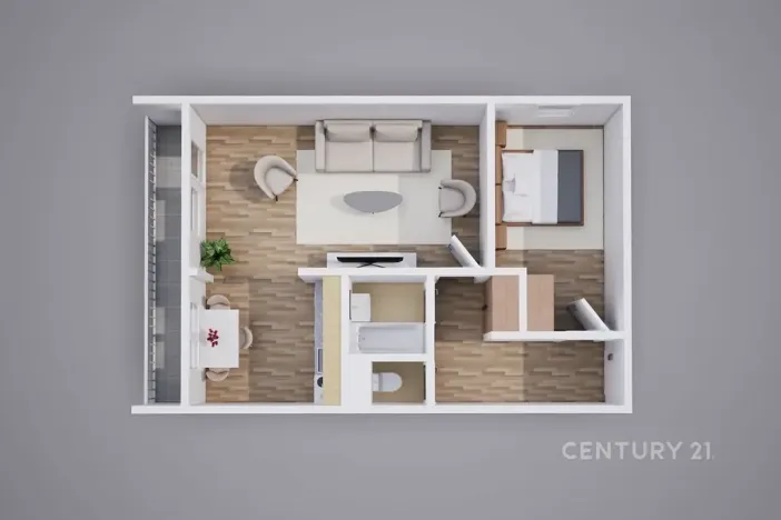 Pronájem bytu 2+kk, Osek, Hrdlovská, 46 m2