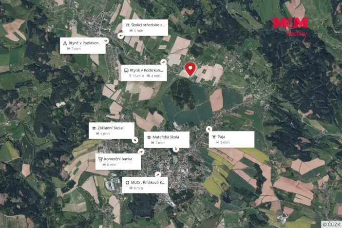 Prodej pozemku pro bydlení, Rtyně v Podkrkonoší, 3195 m2