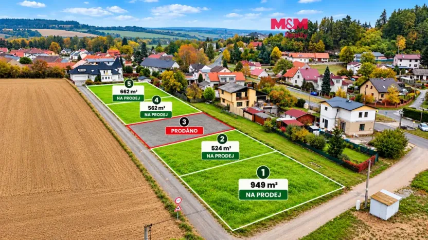 Prodej pozemku pro bydlení, Třemošná - Záluží, 562 m2