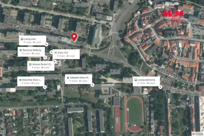 Prodej bytu 1+1, Louny, Kosmonautů, 36 m2