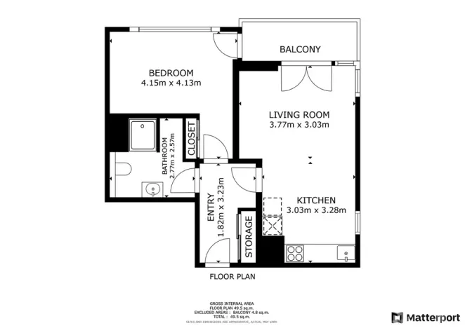 Pronájem bytu 2+kk, Praha - Chodov, Klapálkova, 49 m2