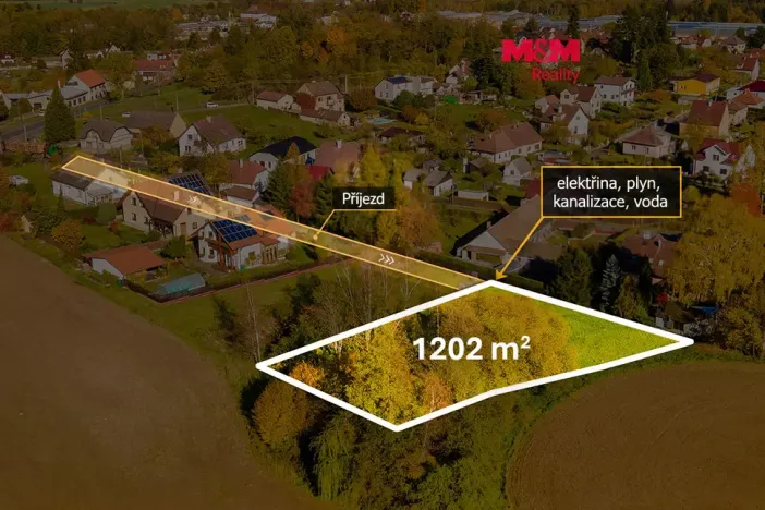 Prodej pozemku pro bydlení, Nepomuk, Polní, 1202 m2