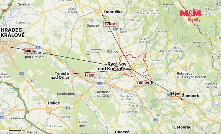 Pronájem bytu 2+kk, Rychnov nad Kněžnou, Mírová, 47 m2