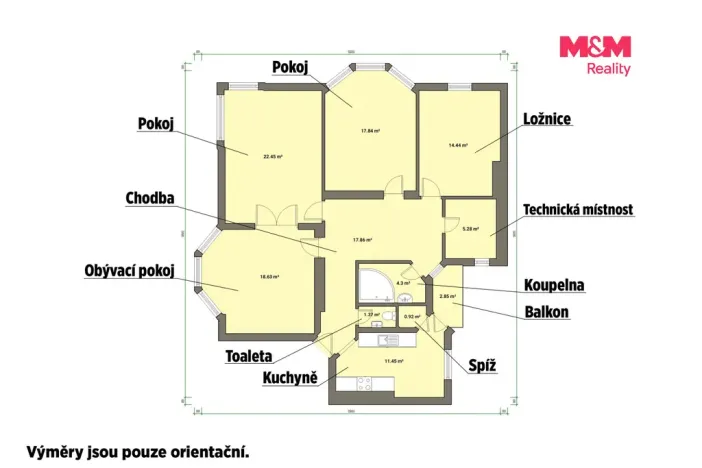 Prodej bytu 4+1, Cheb, Májová, 121 m2