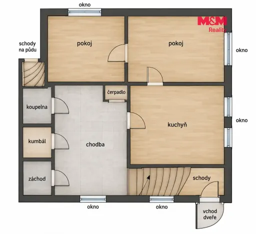 Prodej rodinného domu, Brloh - Benešovice, 75 m2